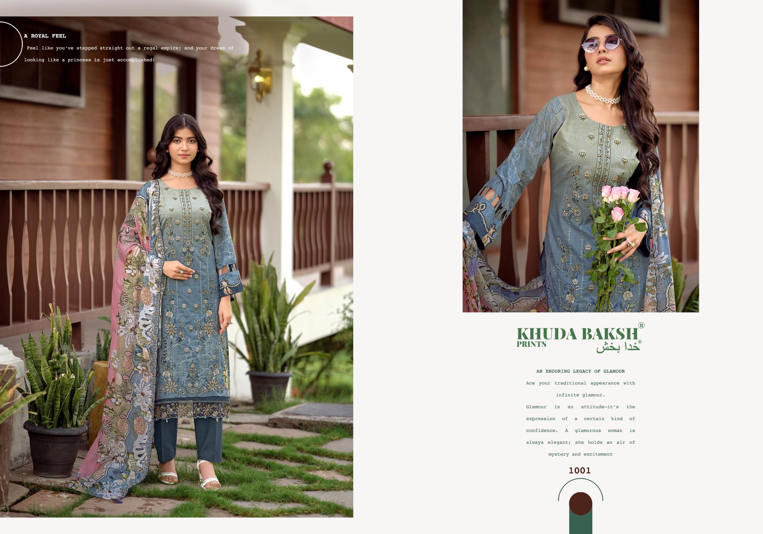 FARAH VOL 2 By KHUDHA BAKSH 1001 To 1010 Series Pakistani Suits casual Wear PURE LAWN Dresses At Wholesale